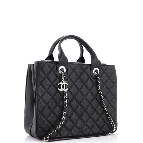 CHANEL Caviar Quilted Large Urban Companion Top Handle 